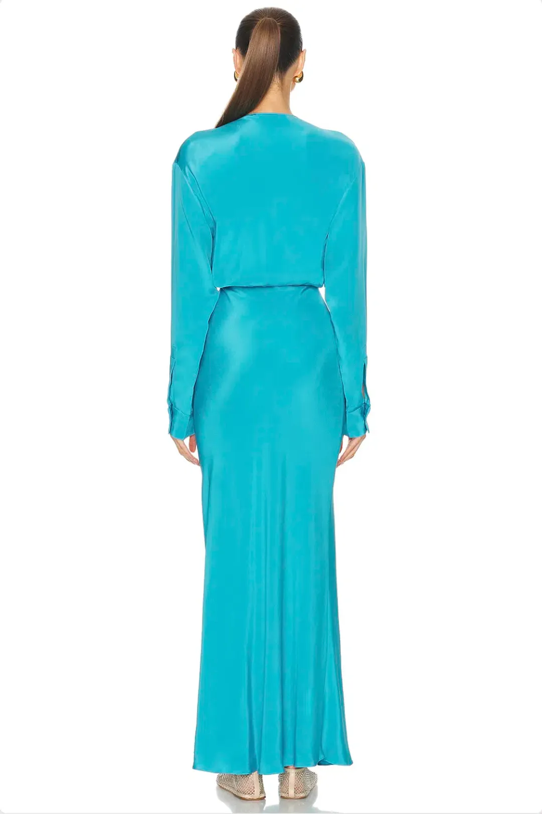 Christopher Esber Lagoon Triquetra Front Shirt Dress - Size 4 AU for rent on The Volte - main image