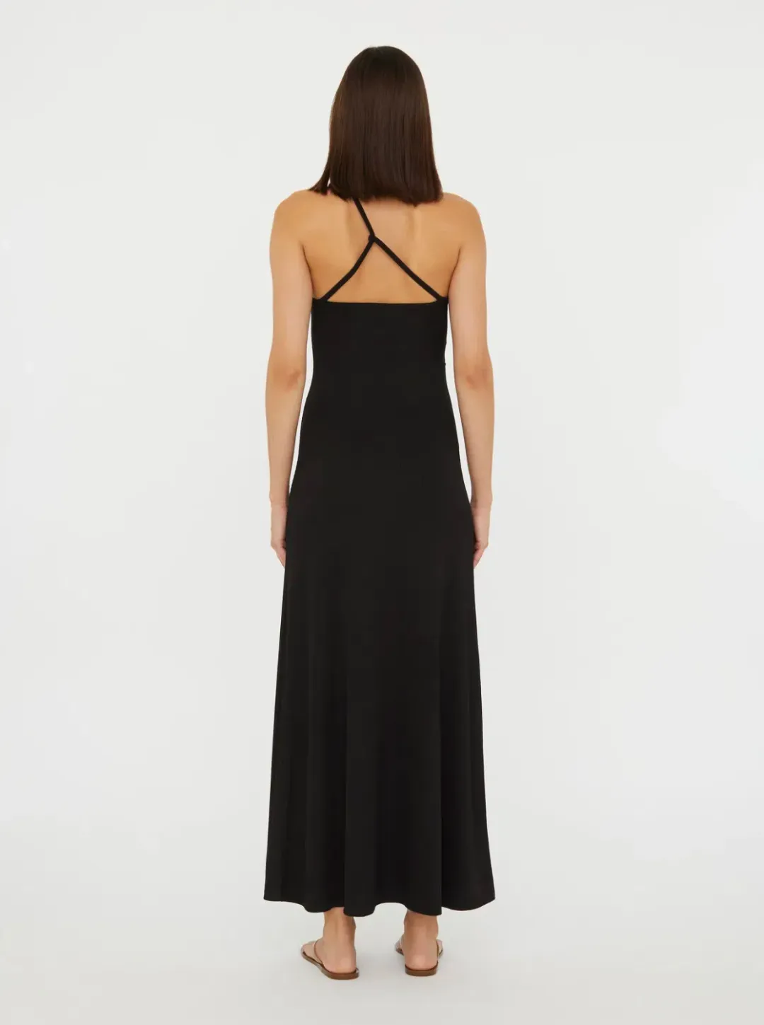 Christopher Esber Black Concave Stone Cami Dress - Size 6 AU for rent on The Volte - main image