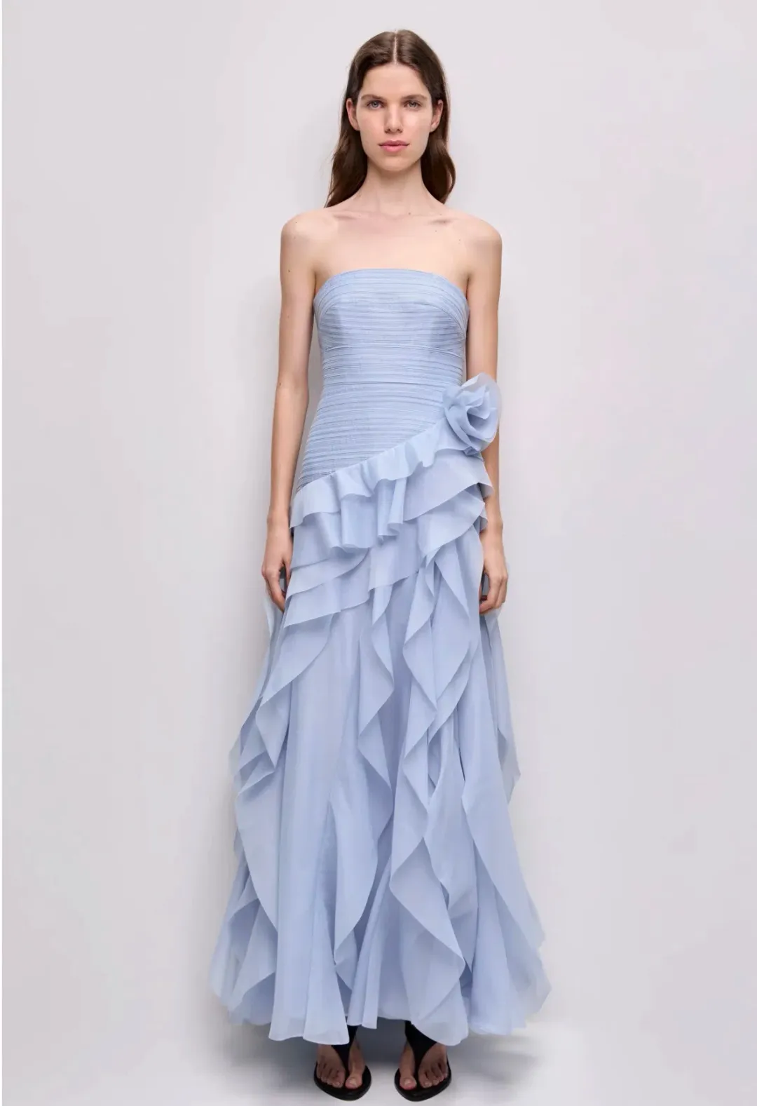 Aje Canyon Gown cloud blue size 6 for rent on The Volte - main image