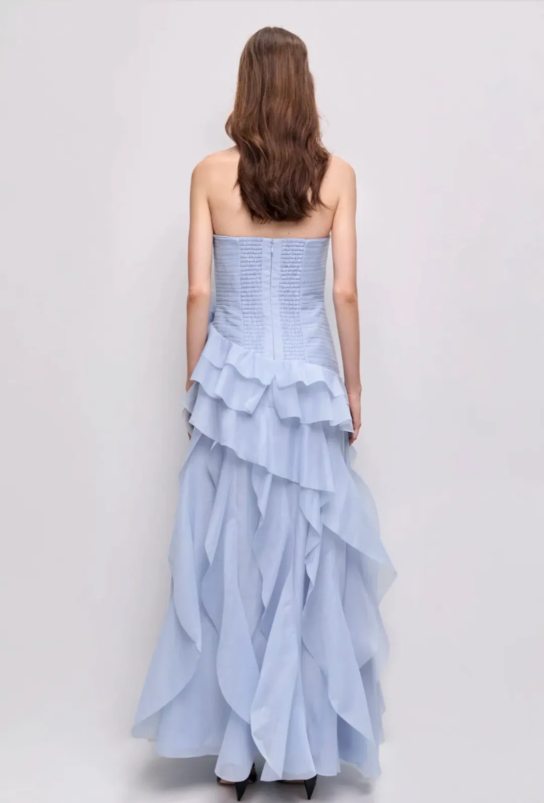 Aje Canyon Gown cloud blue size 6 for rent on The Volte - main image