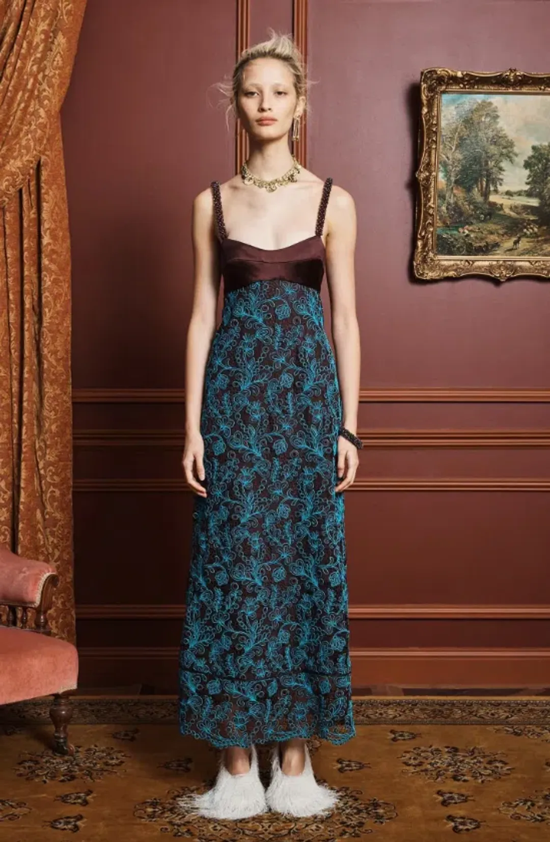 Alemais francine midi dress Size 10 for rent on The Volte - main image