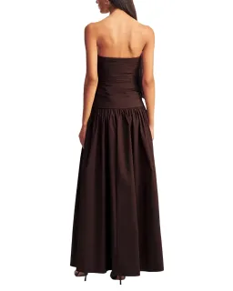 Shona Joy Campbell Fitted Drop Waist Maxi Dress Ristretto Size 10 for rent on The Volte - image 3