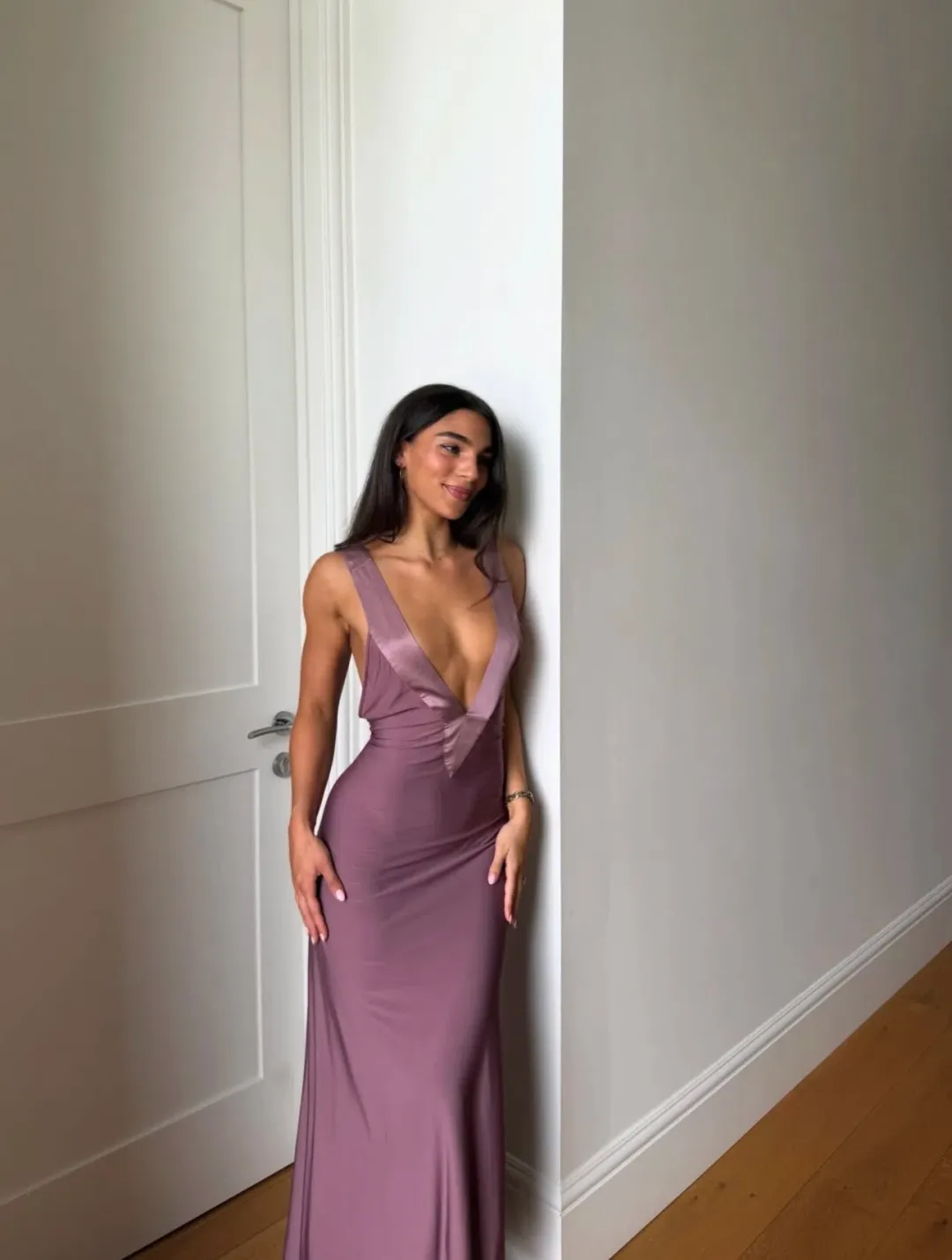 ROSA GOWN | MAUVE - SIZE 8 for rent on The Volte - main image