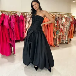 AJE Splendour Black Flower Gown Size 10 for rent on The Volte - image 3