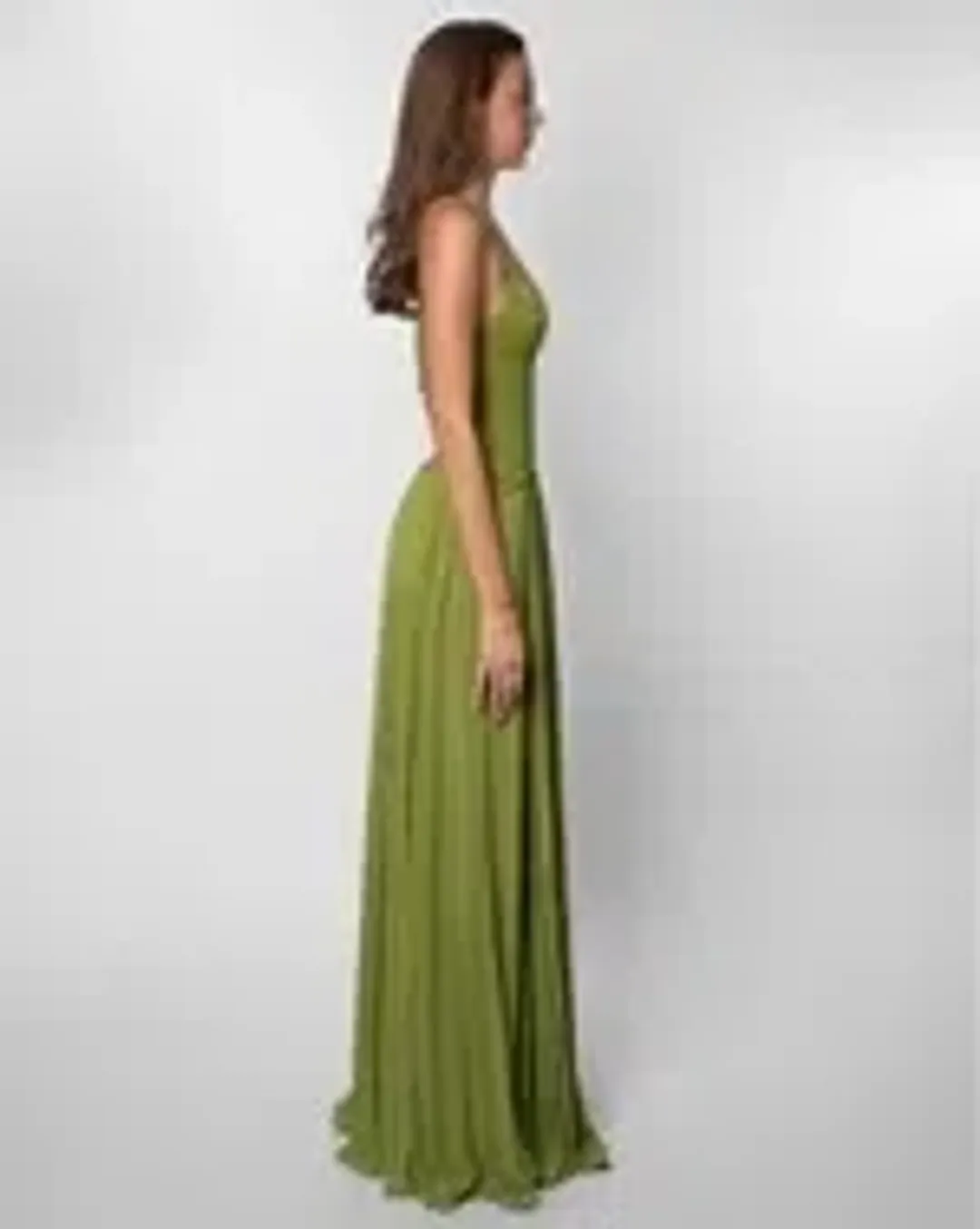 Fenity Gaia Maxi Dress in Green Size S for rent on The Volte - main image