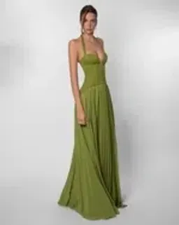 Fenity Gaia Maxi Dress in Green Size L for rent on The Volte - image 12