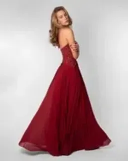 Fenity Gaia Maxi Dress in Red Size M for rent on The Volte - image 9