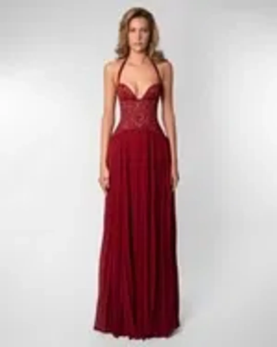 Fenity Gaia Maxi Dress in Red Size M for rent on The Volte - main image