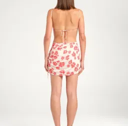 BENNI Tanner Mini Dress In Blushwood | Size AU 8 for rent on The Volte - image 3