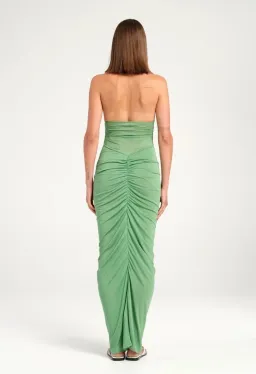 BENNI Pierre Maxi Dress In Forest Green | Size AU 10 for rent on The Volte - image 4