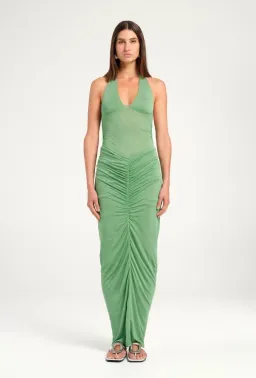 BENNI Pierre Maxi Dress In Forest Green | Size AU 12 for rent on The Volte - image 2