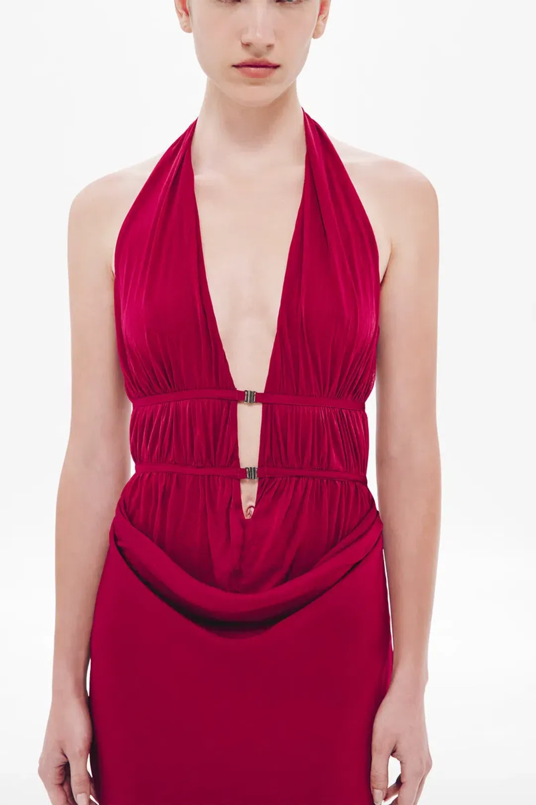 Misha CELINE SATIN DRESS for rent on The Volte - main image