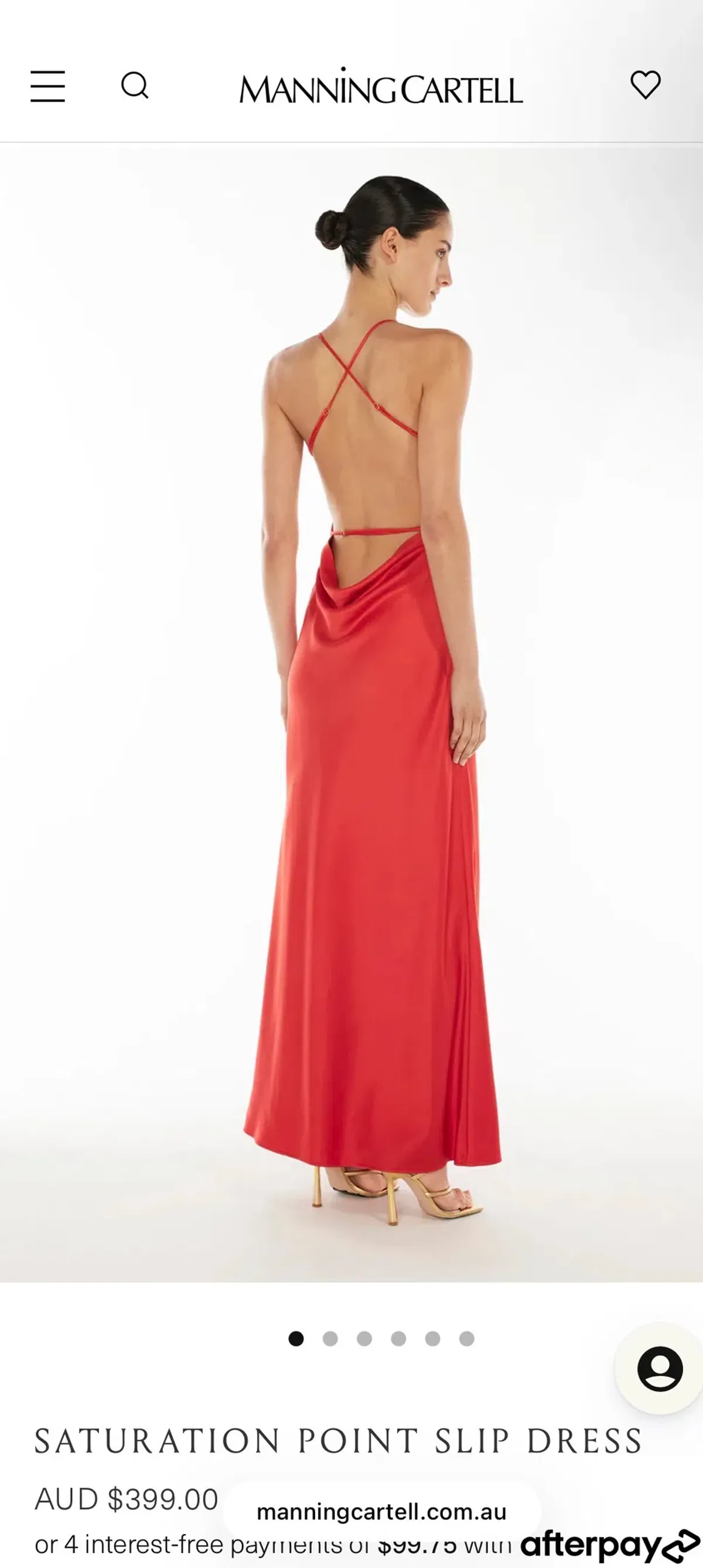 Manning Cartel Saturation Point Slip Dress for rent on The Volte - main image