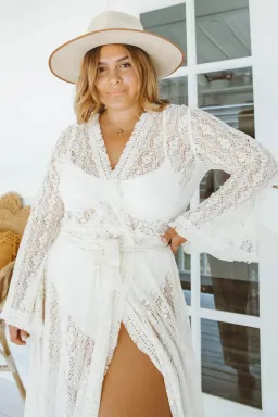 Coven & Co Boho Maternity Pirate Queen Gown Cream  Size XL / AU 16 for rent on The Volte - image 4