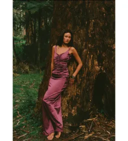 Ance Gria Atlein Gown Plum Size S/AU 8 for rent on The Volte - image 2