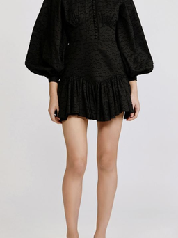 Acler Bastia Mini Dress Black Size 6 for rent on The Volte - image 3