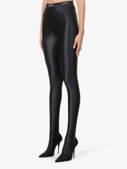 Saint Laurent  glossed stretch leggings for rent on The Volte - image 3