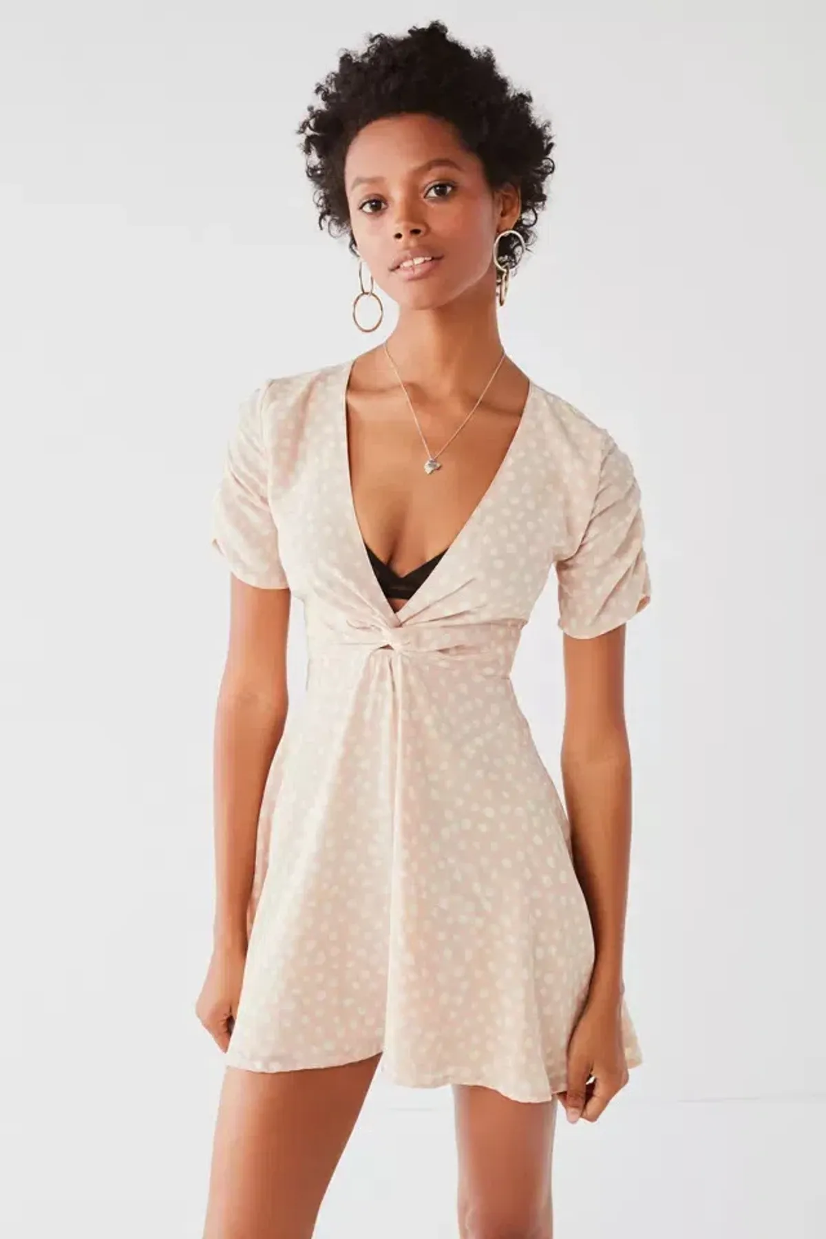 Sir the Label The Valentina Mini Dress Cream Size 10 for rent on The Volte - main image