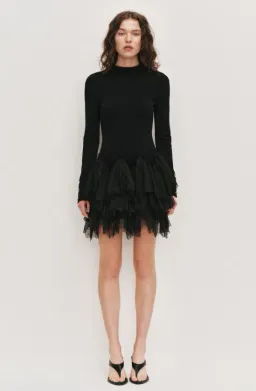 AJE Thalia Knit Mini Dress Size S for rent on The Volte - image 1