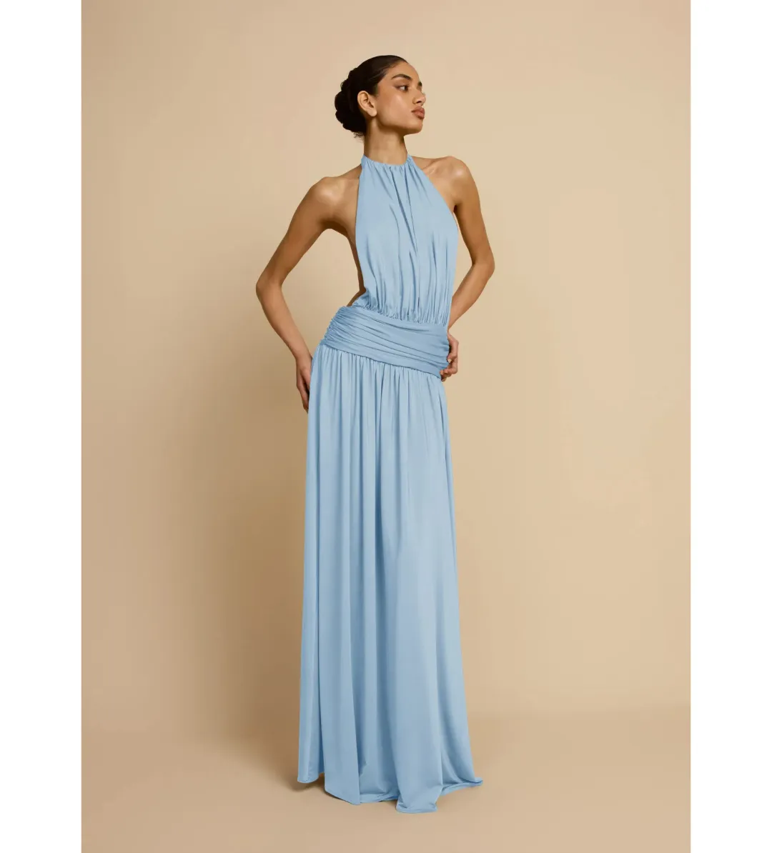 Arcina Ori Santina Maxi Dress in Sky Size 6 for rent on The Volte - main image