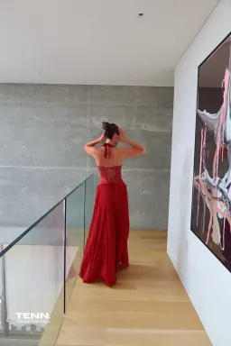 Fenity Gaia Gown Red Size L for rent on The Volte - image 4