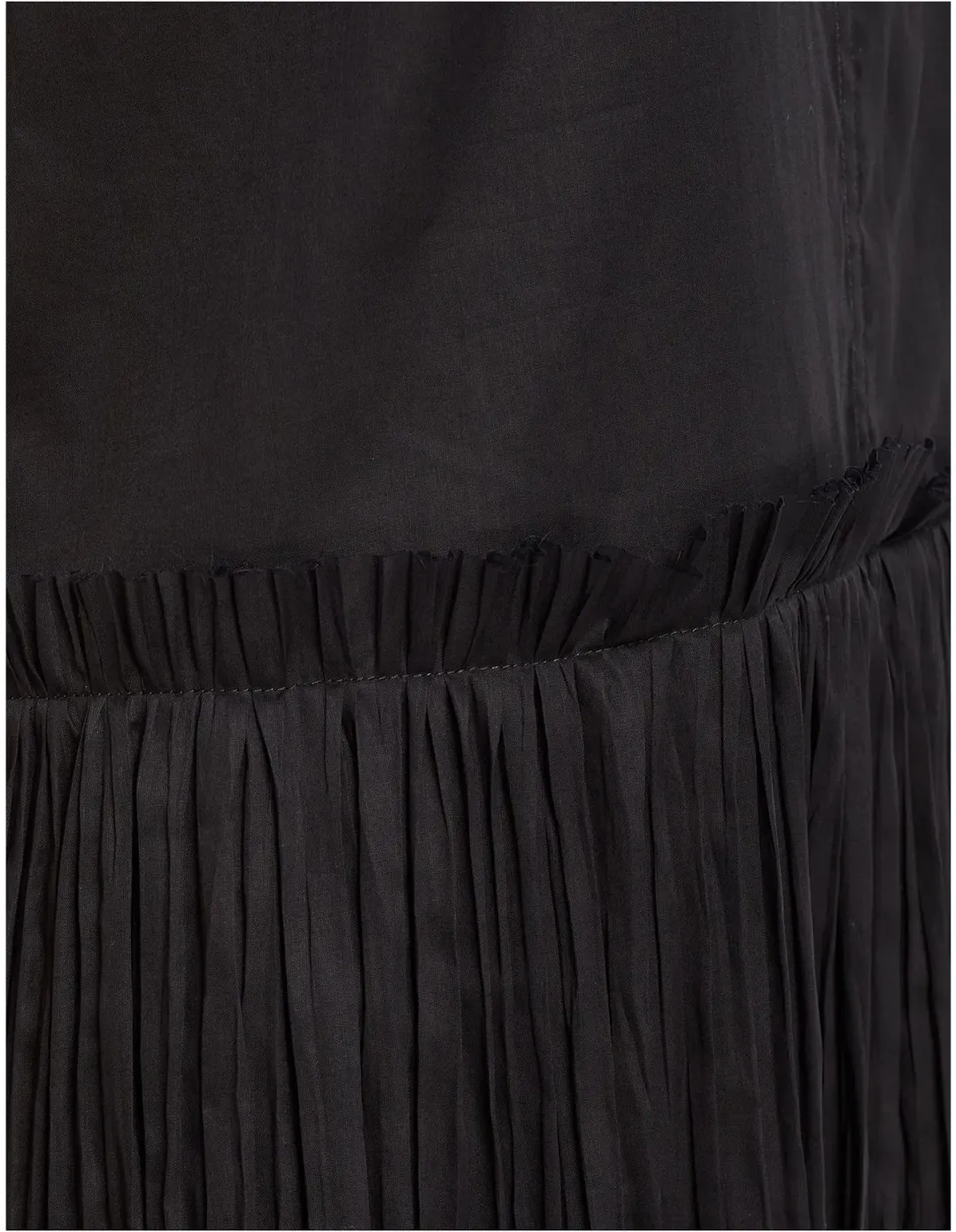 Jil Sander Elegant Pleated Midi Dress Black Size 40 for rent on The Volte - main image