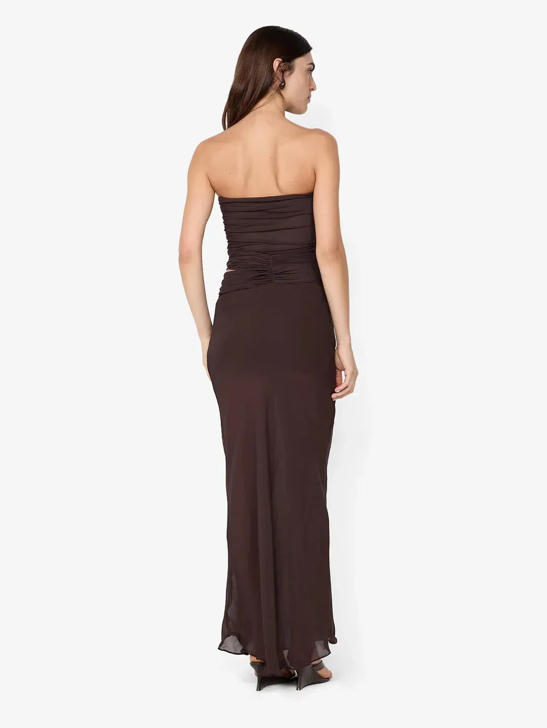 BEC & BRIDGE JEHNAYA STRAPLESS MAXI / CHOCOLATE / SIZE 8 for rent on The Volte - main image