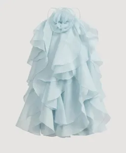 AJE Pandorea Layered Mini Silver Blue size 6 for rent on The Volte - image 3