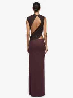 Bec and Bridge Conni Maxi Dress Aubergine Dark Choc Size 6 for rent on The Volte - image 4