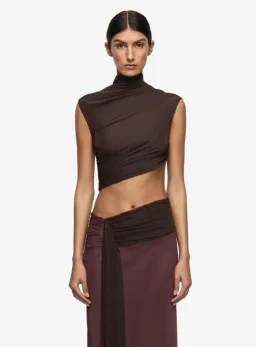 Bec and Bridge Conni Maxi Dress Aubergine Dark Choc Size 8 for rent on The Volte - image 3