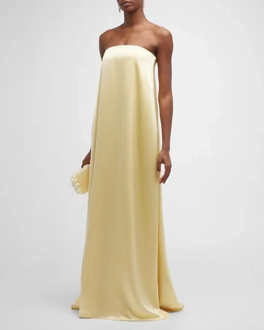 Anna Quan Delfina Maxi Dress Champagne Lemon Size 8 AU for rent on The Volte - main image