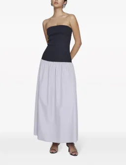 Anna Quan Amyra Strapless Midi Dress Grey Dove Size 10 for rent on The Volte - image 4