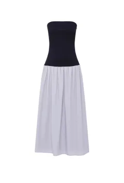 Anna Quan Amyra Strapless Midi Dress Grey Dove Size 10 for rent on The Volte - image 2