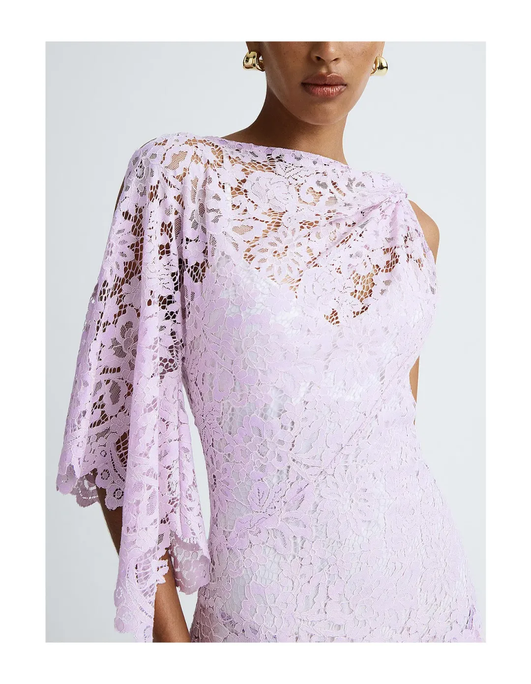 ANNA QUAN Lydia Dress Purple Lace 8 AU for rent on The Volte - main image