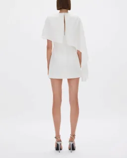 Rachel Gilbert Amari Mini Dress Ivory RG Size 0 (would fit an AU6-8) - Hen's & Bachelorette Party White Dress for rent on The Volte - image 3