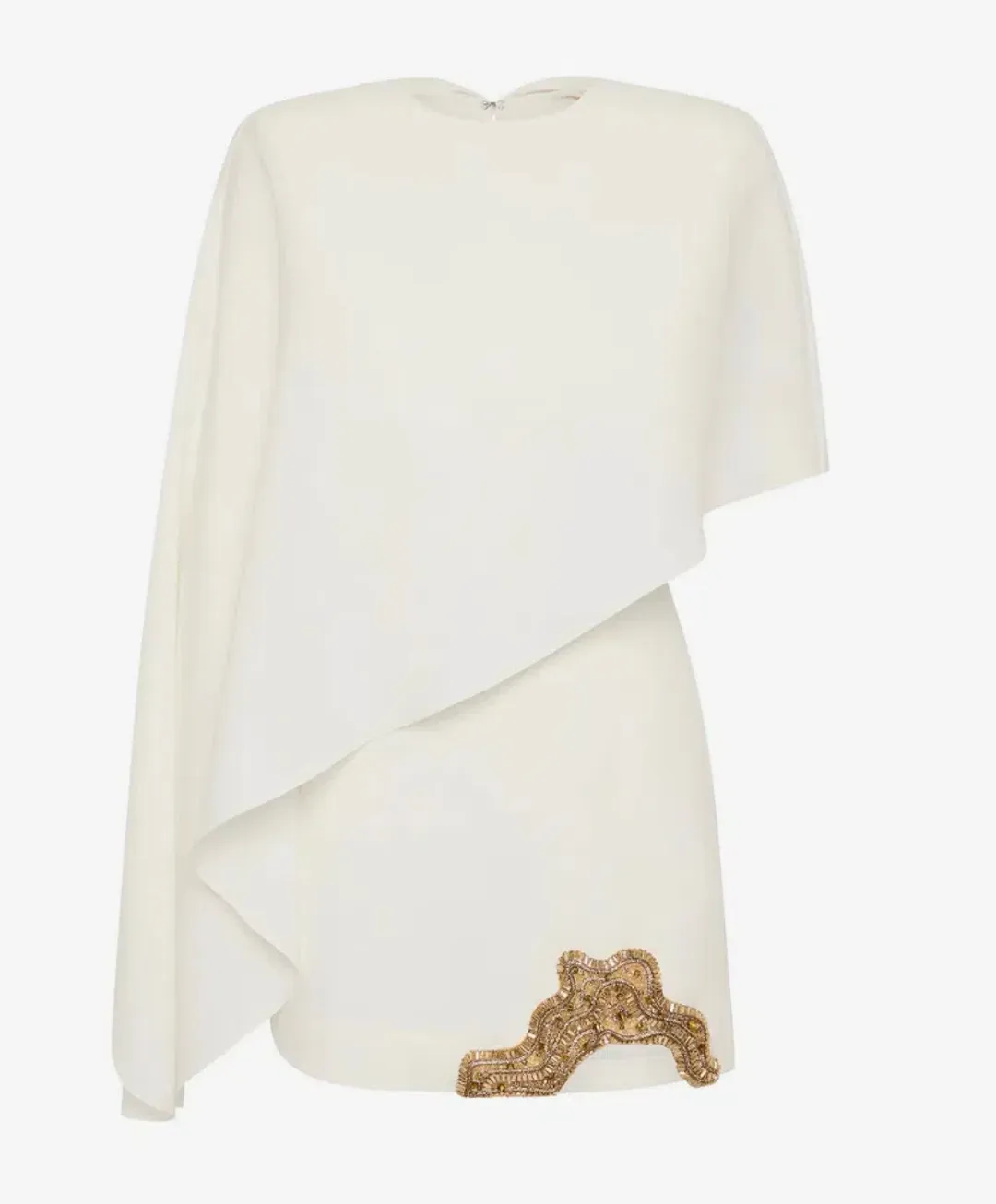 Rachel Gilbert Amari Mini Dress Ivory RG Size 0 (would fit an AU6-8) - Hen's & Bachelorette Party White Dress for rent on The Volte - main image