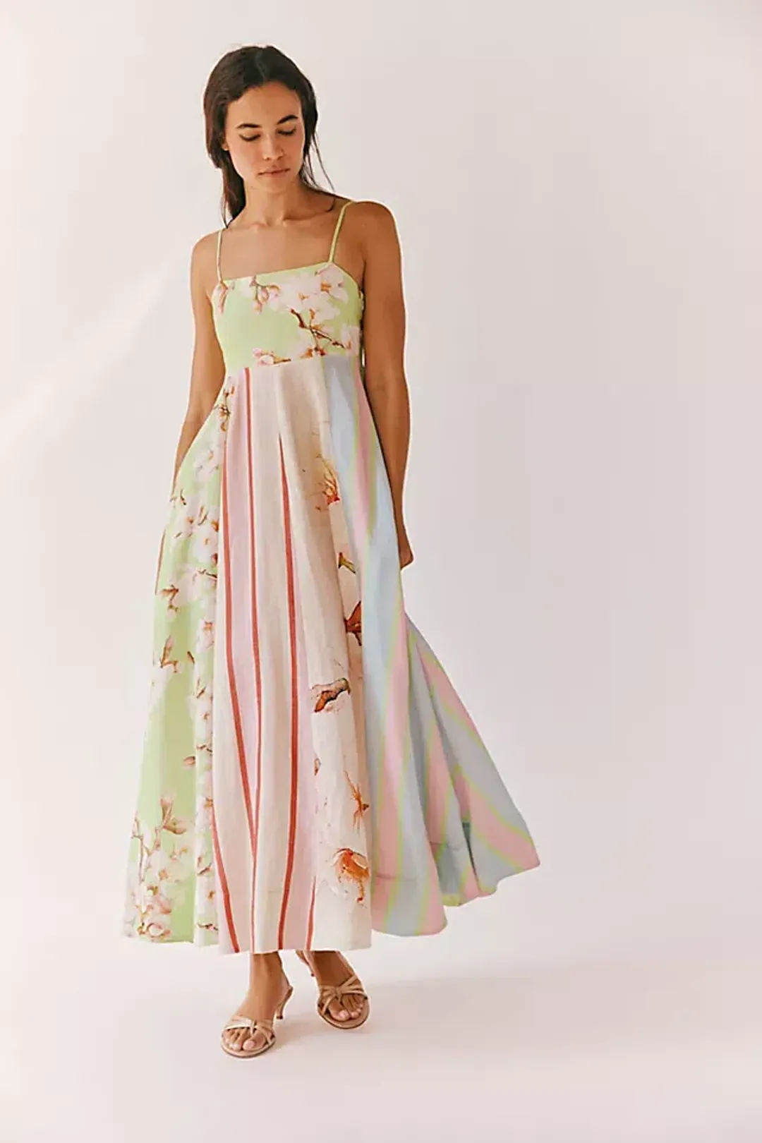 Aston Studio Rue Dress in Hana Multi Size 8 for rent on The Volte - main image