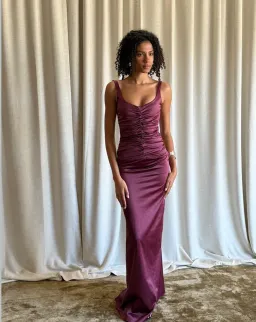 Ance Gria Atlein Gown Plum Size S (6-8) for rent on The Volte - image 2