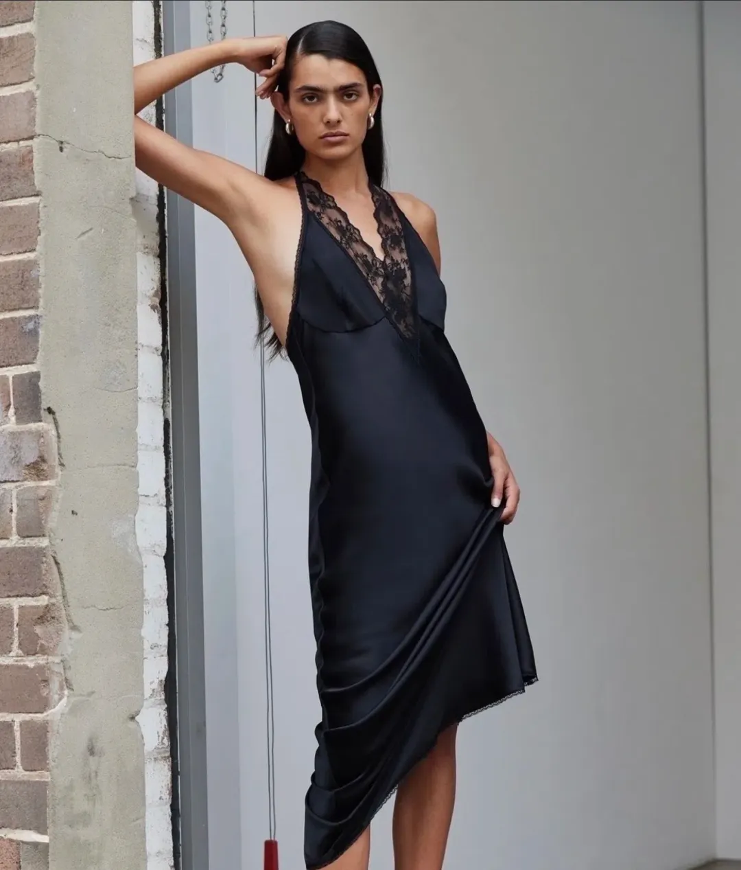 SIR THE LABEL ARIES DRESS BLACK for rent on The Volte - main image