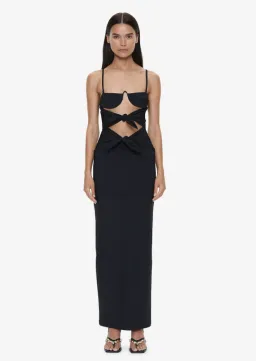 Christopher Esber Porto Tie Lycra Dress Black Size 10 for rent on The Volte - image 1