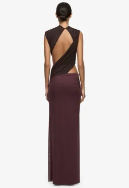 Bec & Bridge CONNI MAXI DRESS AUBERGINE/DARK CHOC Size 14 for rent on The Volte - image 2