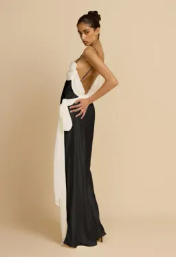 Arcina Ori HELENA DRESS BLACK & IVORY Size XS for rent on The Volte - image 2