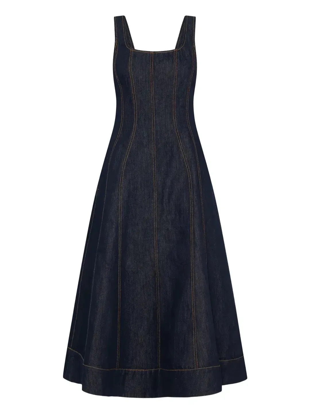 ANNA QUAN Justice Dress Dark Indigo Denim Size 8 AU for rent on The Volte - main image