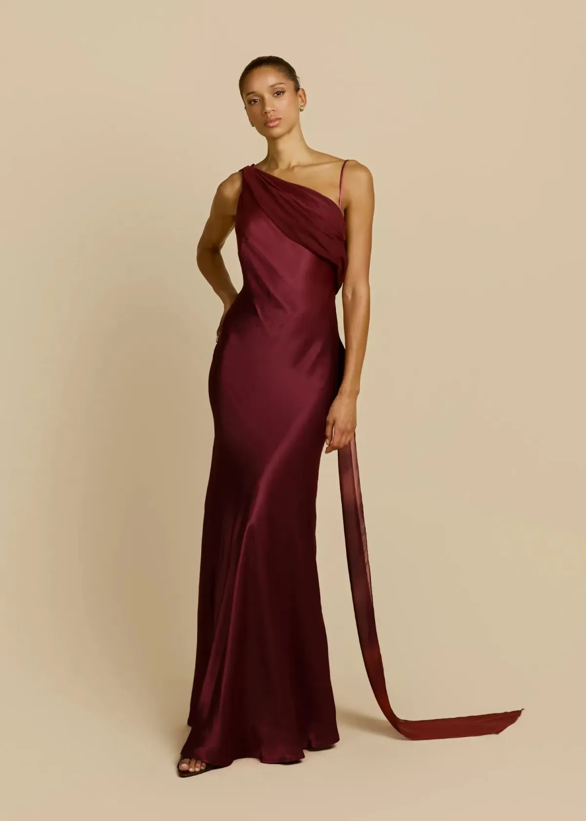 Arcina Ori Helena Dress in Plum Size 6 for rent on The Volte - main image