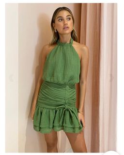 Issy Sail Away Dress in Fern 10 for rent on The Volte - image 1
