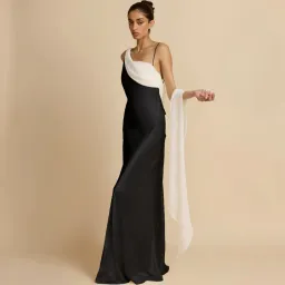 Arcina Ori Helena Dress Black & Ivory Medium for rent on The Volte - image 4