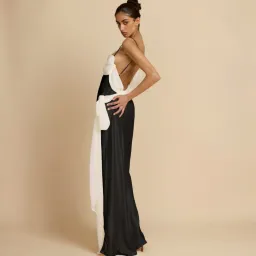 Arcina Ori Helena Dress Black & Ivory Large for rent on The Volte - image 2