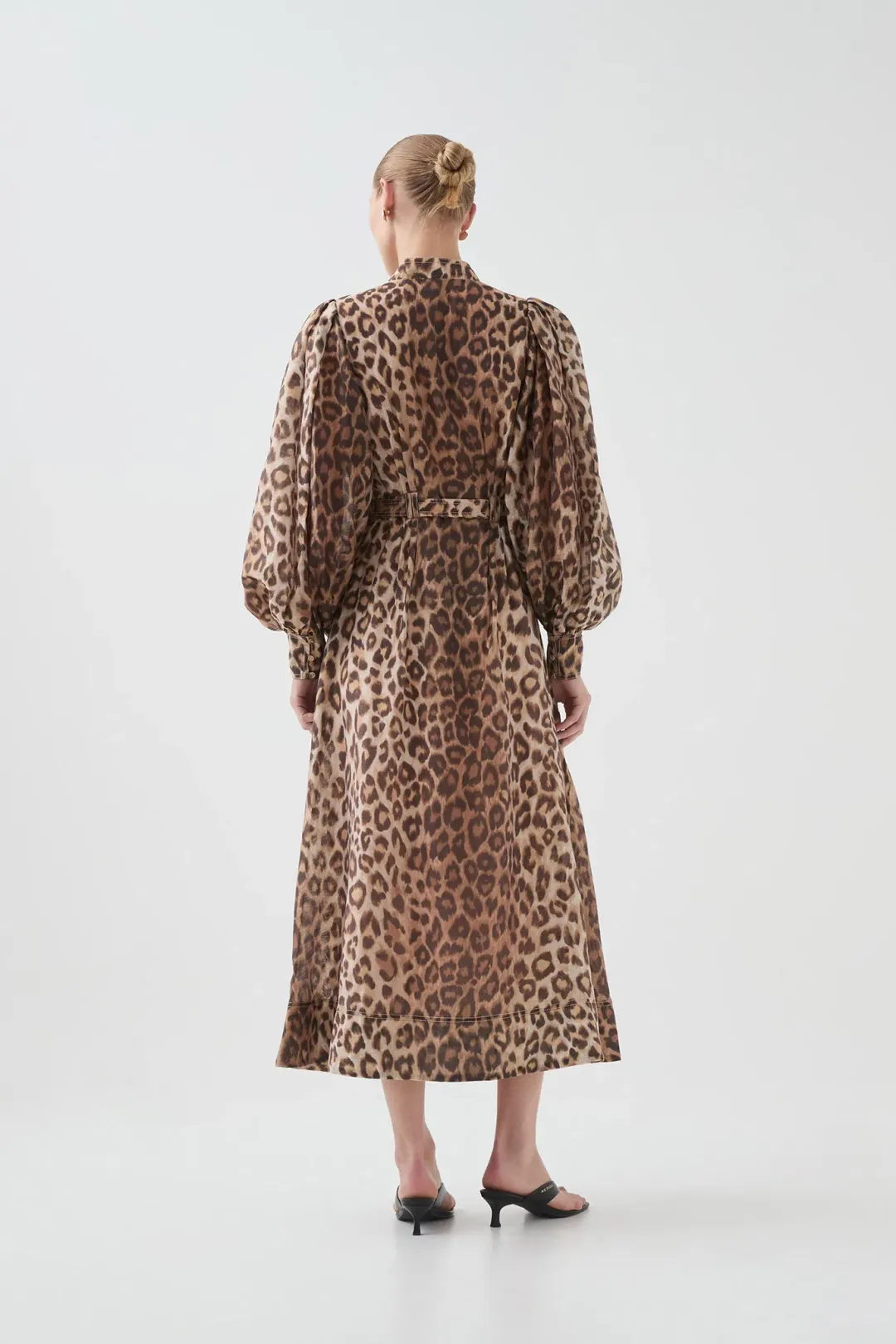 Aje Isabella Shirtdress in Leopard print, size AU 10 for rent on The Volte - main image