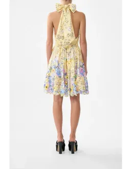 CAMILLA RUFFLE HEM HALTER SHORT DRESS SIZE XS  for rent on The Volte - image 5