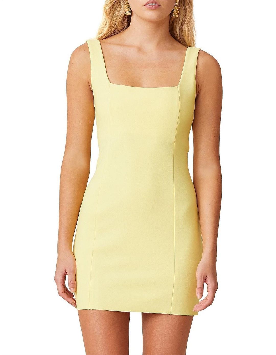 Bec and Bridge Gemma Mini Dress Yellow Size 14  for rent on The Volte - main image